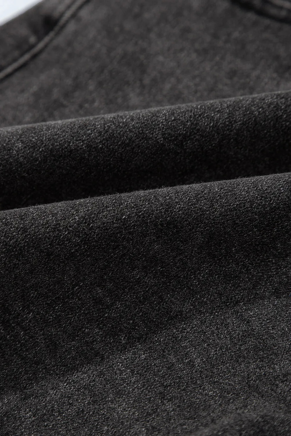 Raw Hem High Waist Denim Shorts