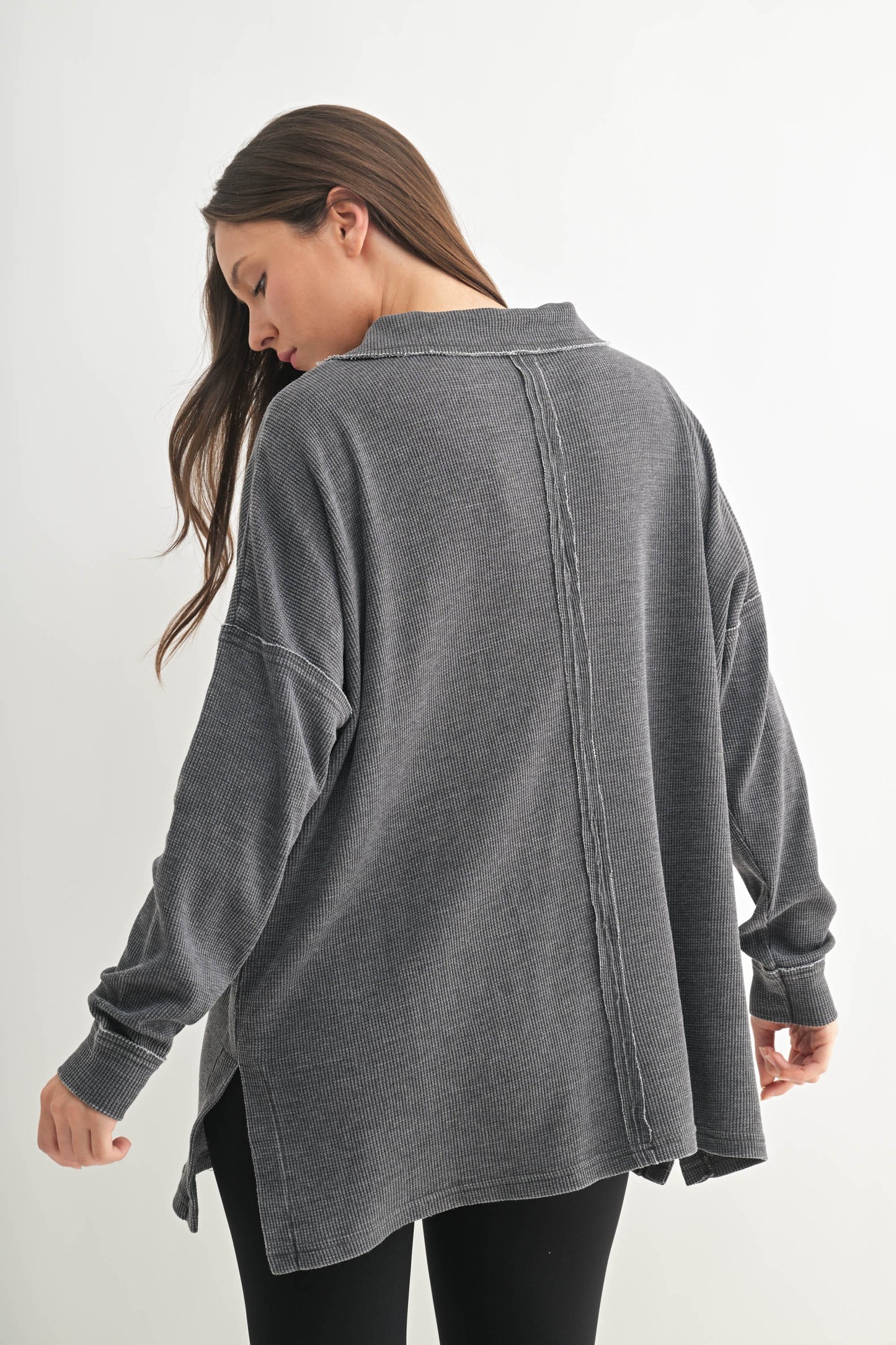 The Elena Waffle Long Sleeve