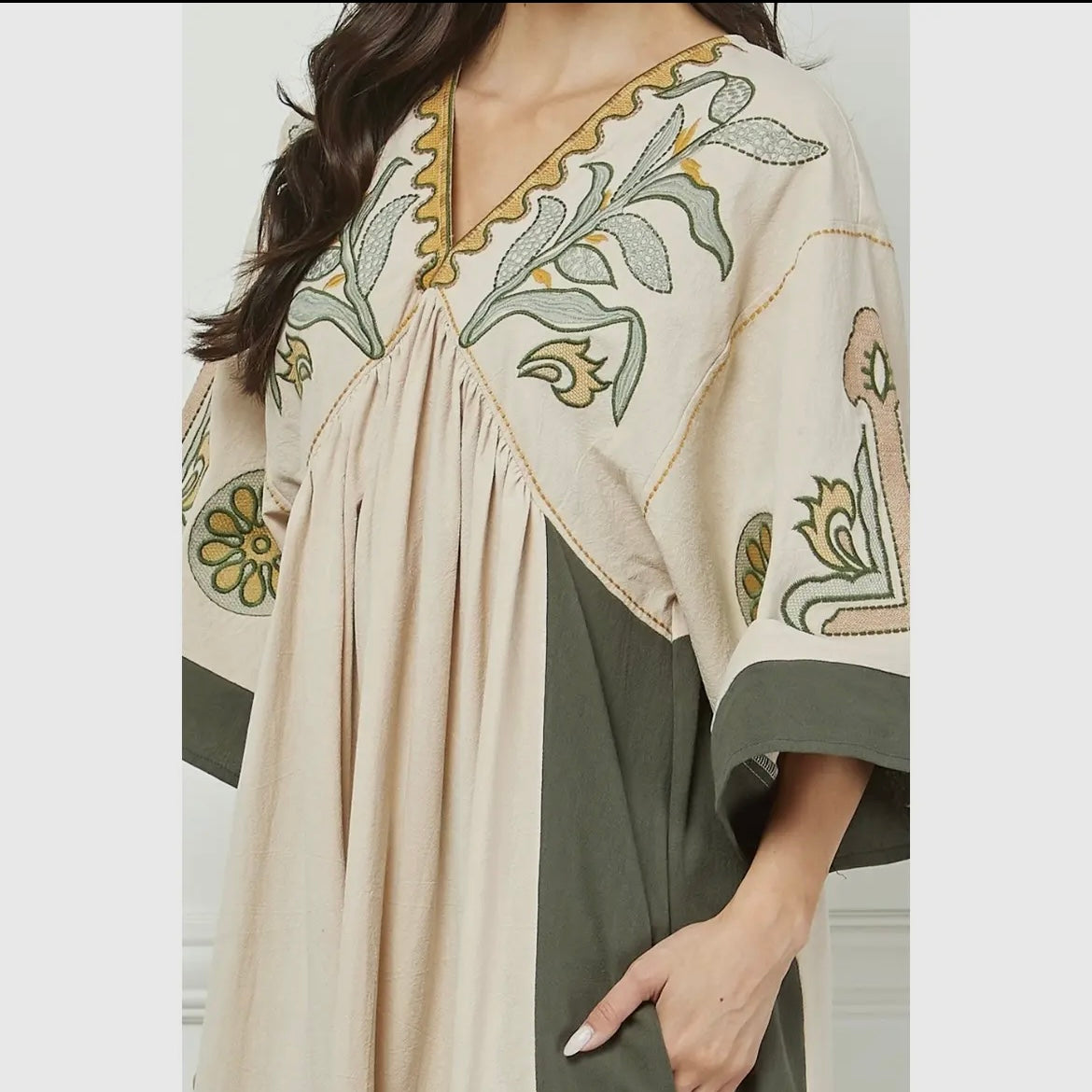 Vintage Blossom Maxi Dress