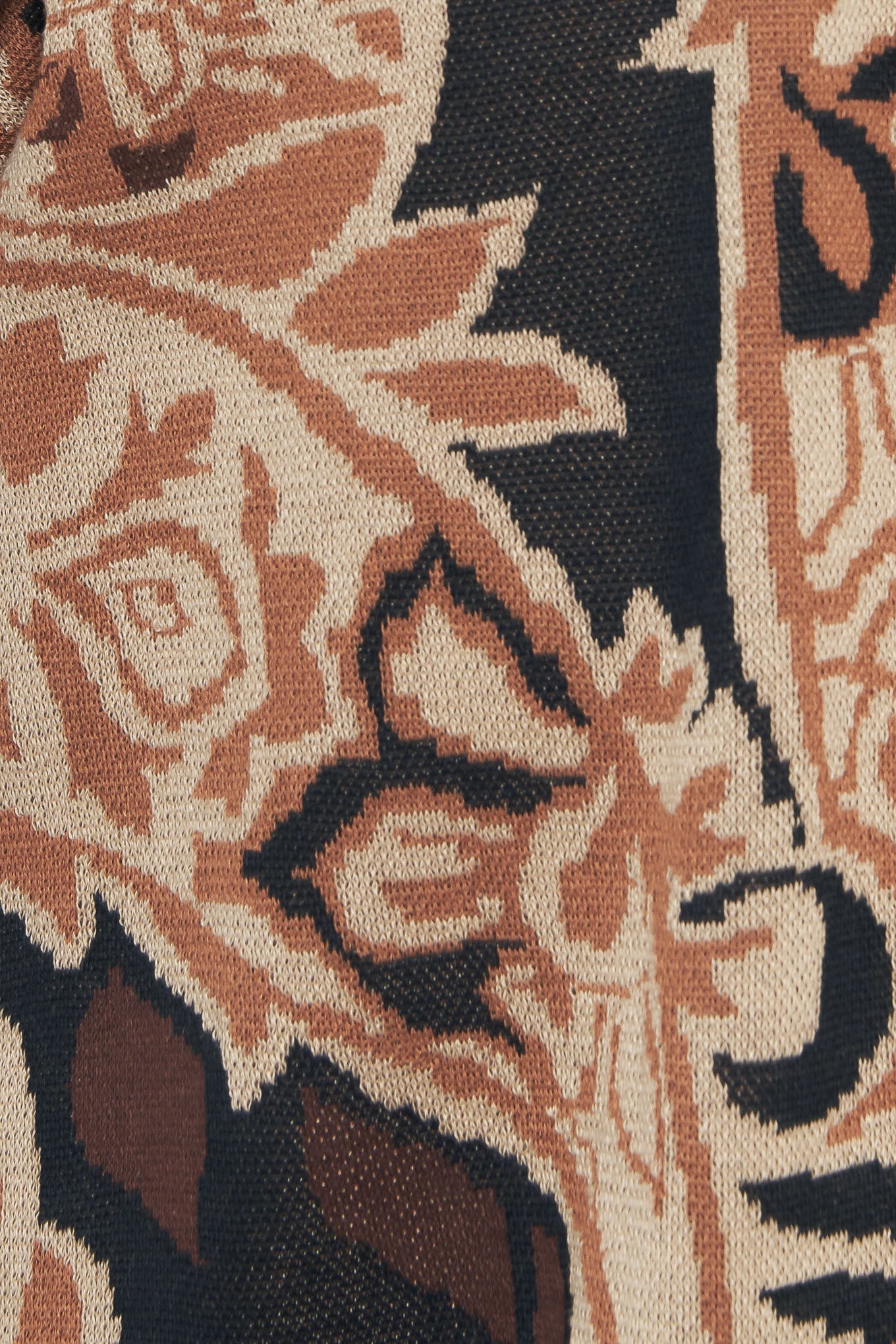 BAROQUE HAVANA SWEATER KNIT MINI DRESS