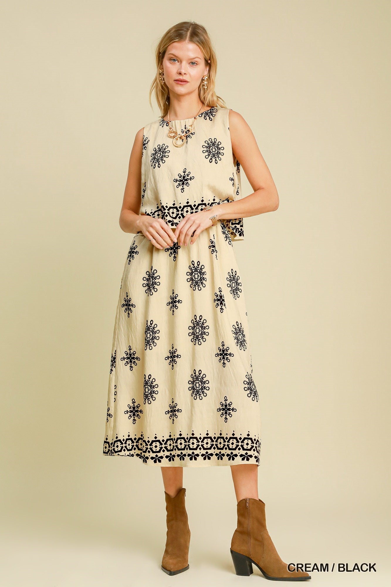 Boho Illusion Midi Dress