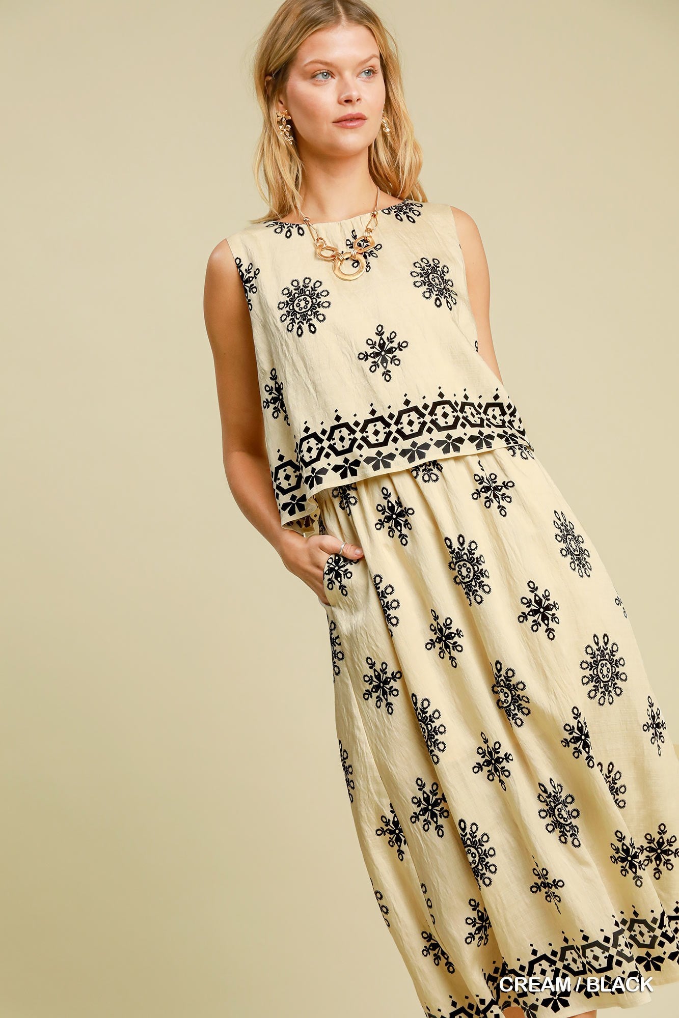 Boho Illusion Midi Dress