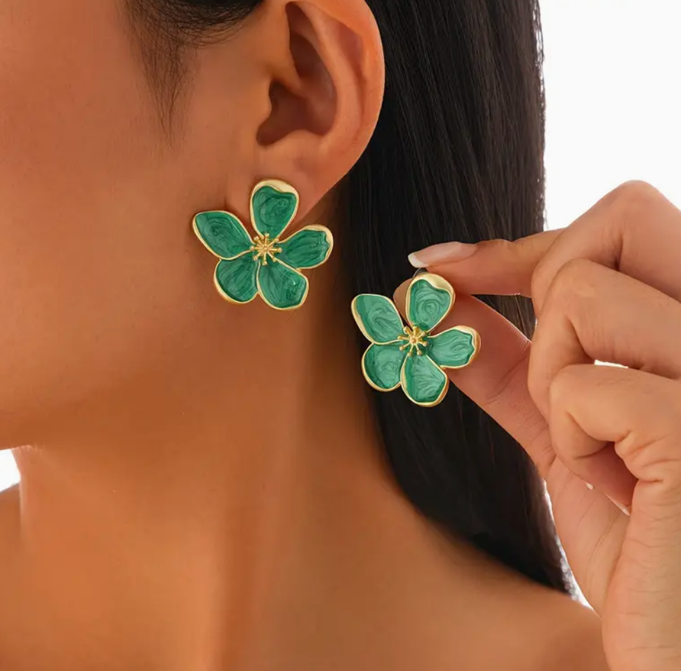 The Ivy Floral Stud Earrings