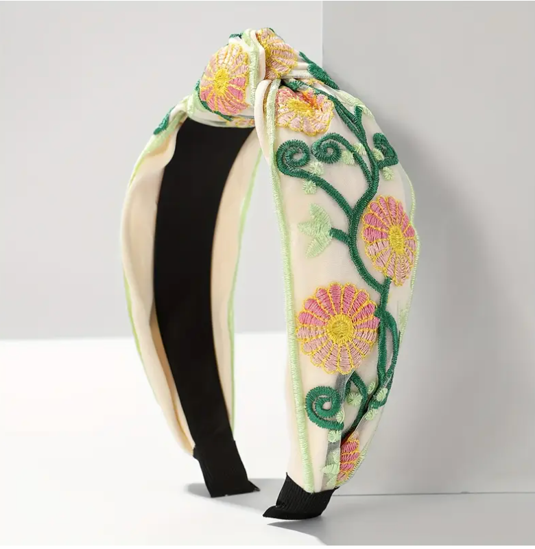 Clara Lace Floral Headband