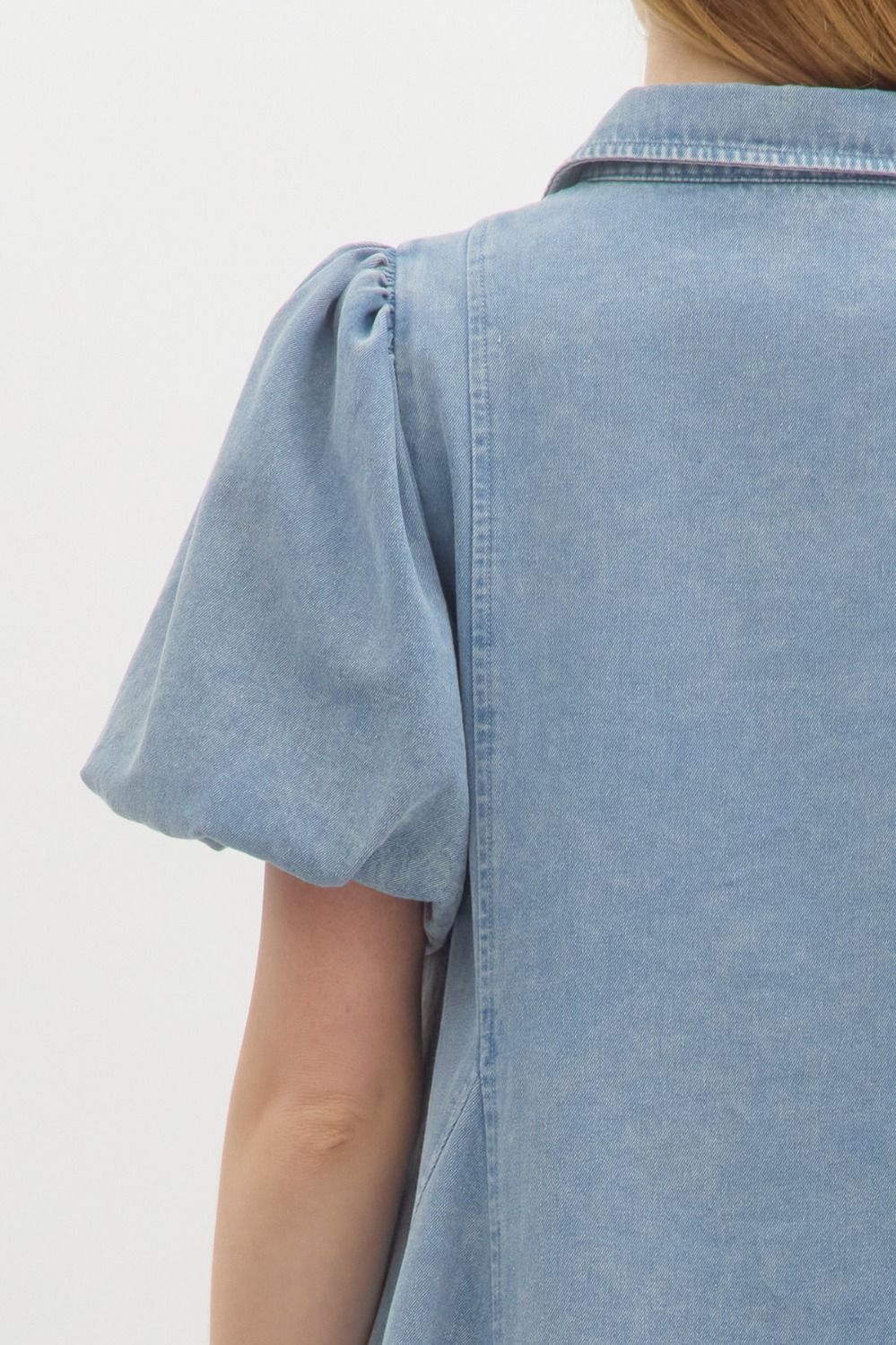 The Harper Denim Swing Dress