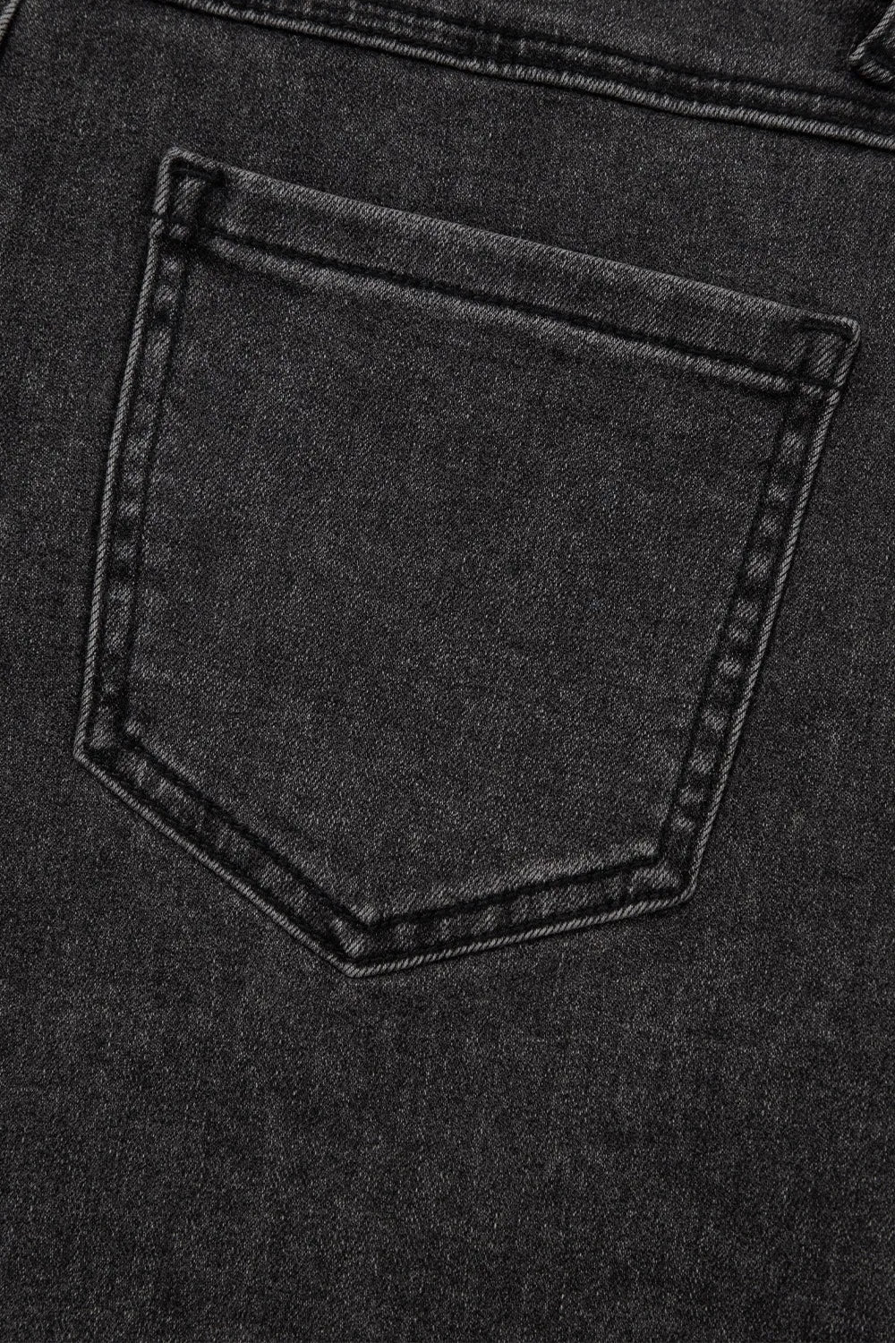 Raw Hem High Waist Denim Shorts