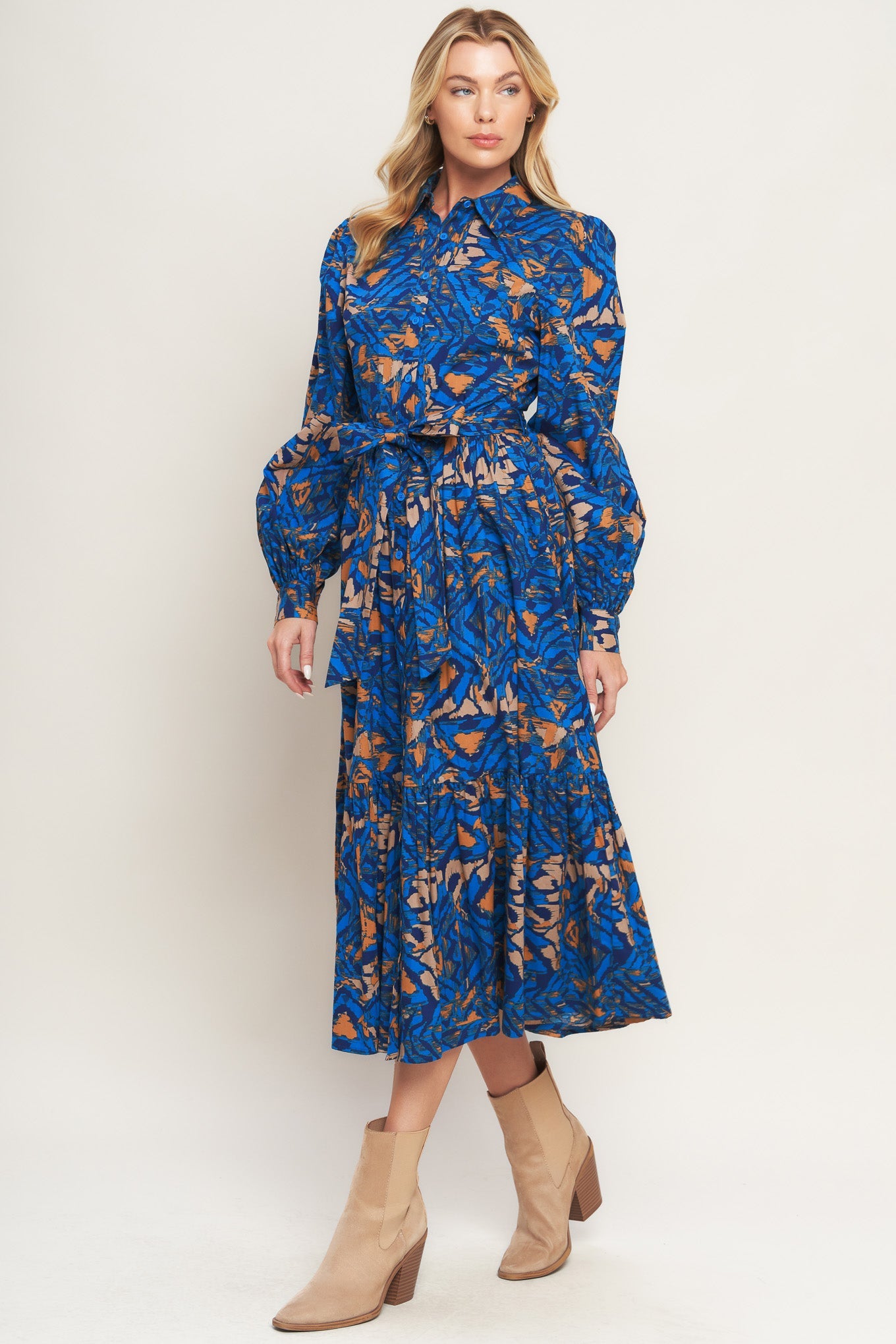 NORTH HILLS WOVEN SHIRT DRESS