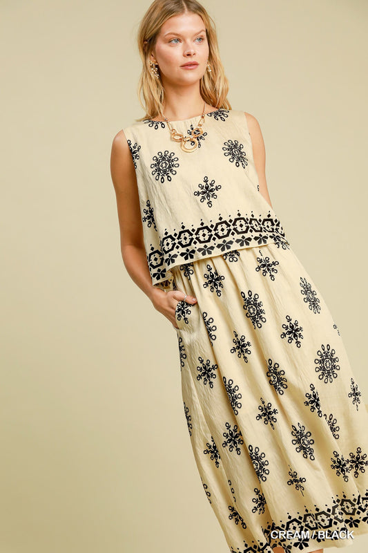 Boho Illusion Midi Dress