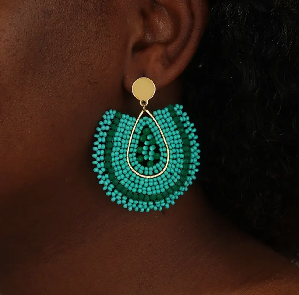 The Marlowe Turquoise Teardrop Earrings