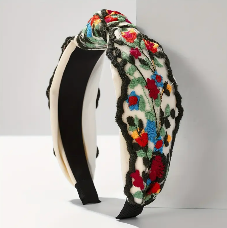 Clara Lace Floral Headband