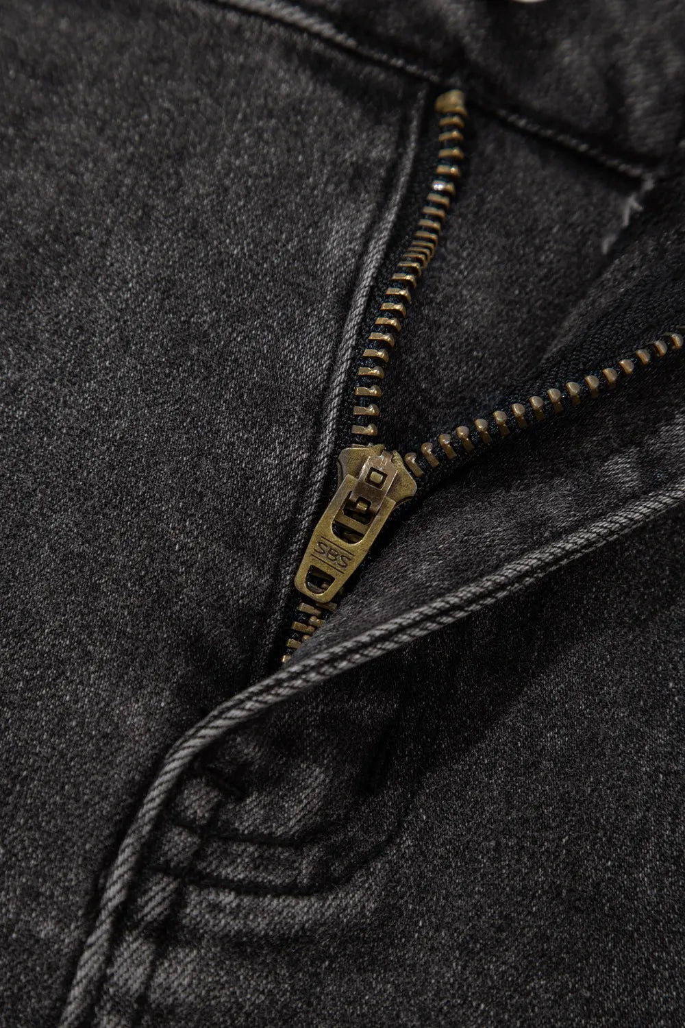 Raw Hem High Waist Denim Shorts